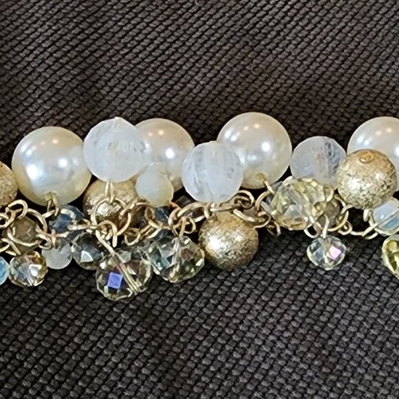 Etsy Vintage Gold Tone Beaded Cha Cha Style Bracelet - Picture 8 of 13